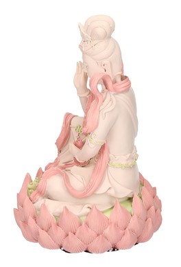 Statuetta Kuan-Yin Seduta su un Loto - 2