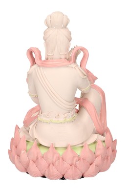 Statuetta Kuan-Yin Seduta su un Loto - 3