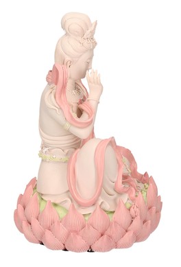 Statuetta Kuan-Yin Seduta su un Loto - 4