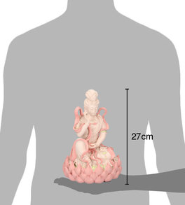 Statuetta Kuan-Yin Seduta su un Loto - 6