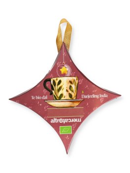 Stella Appendibile con 6 Bustine di Te Darjeeling Bio - Colori Vari - 5