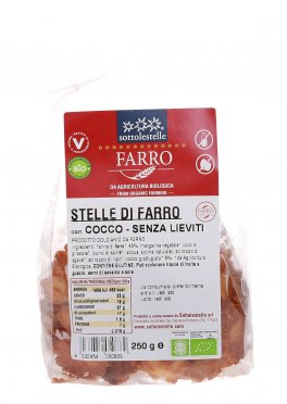 Stelle di Farro con Cocco - Senza Lieviti - 1