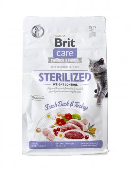 Sterilized Weight Control Anatra Fresca e Tacchino per Gatti - 1