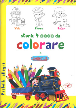 Storie 4 Ruote da Colorare a Belleville — Libro - 1