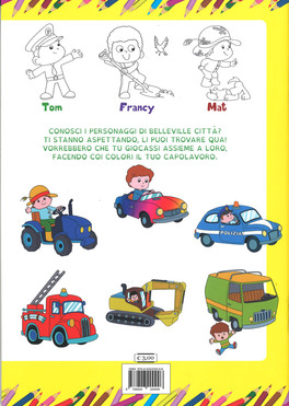 Storie 4 Ruote da Colorare a Belleville — Libro - 2