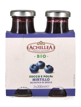 Succo e Polpa Mirtillo Selvatico di Bosco Bio - 2 Mini Confezioni - 2