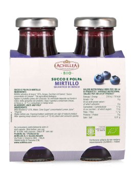 Succo e Polpa Mirtillo Selvatico di Bosco Bio - 2 Mini Confezioni - 3