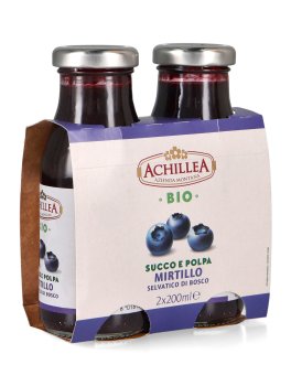 Succo e Polpa Mirtillo Selvatico di Bosco Bio - 2 Mini Confezioni - 1