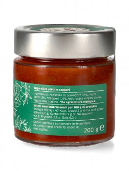 Sugo Olive Verdi e Capperi Bio - 2