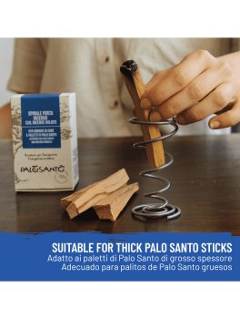 Supporto a Spirale per Smudge e Paletti di Palo Santo - 9