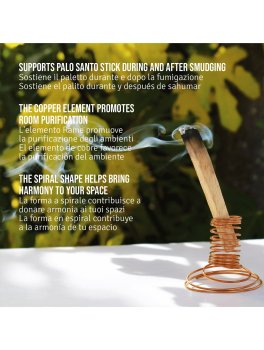 Supporto a Spirale per Smudge e Paletti di Palo Santo - 2