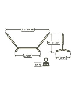 Supporto in Acciaio Grey per Amaca - 6