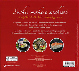 Sushi, Maki e Sashimi con Bacchette e Stuoietta in Bambu — Libro - 2
