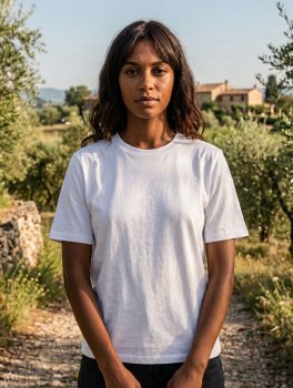 T-Shirt Donna in Cotone Biologico Tanika - Bianco - 4