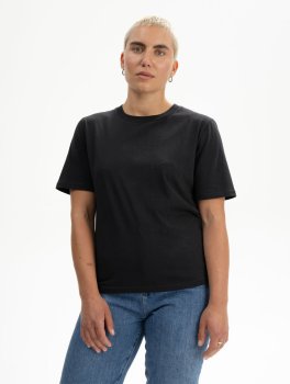 T-Shirt Donna in Cotone Biologico Tanika - Nero - 3