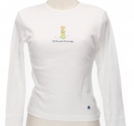T-shirt Il Fiore - Bianca - Tg.m Fem. - Manica Lunga - Il Piccolo Principe
