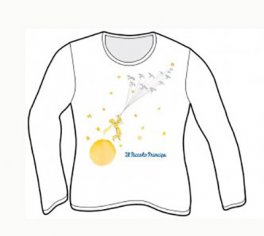 T-shirt Il Viaggio - Bianca o Azzurra - Manica Lunga - Il Piccolo Principe