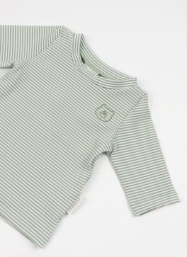 T-Shirt Mare Maniche Tre Quarti UV50+ - Blue Stripes Bear - 2