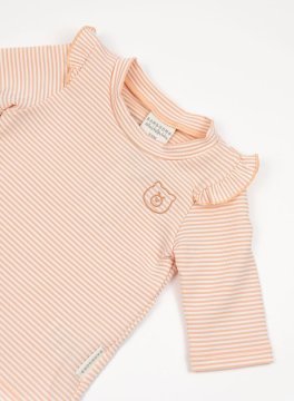 T-Shirt Mare Maniche Tre Quarti UV50+ - Pink Stripes Bear - 2