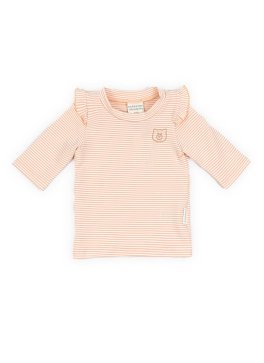 T-Shirt Mare Maniche Tre Quarti UV50+ - Pink Stripes Bear - 1