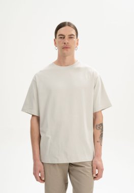 T-Shirt Uomo Oversize in Cotone Bio Bhajan - Betulla - 3