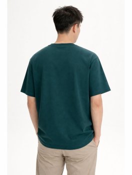 T-Shirt Uomo Oversize in Cotone Bio Bhajan - Deep Sea - 2
