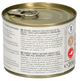 Tacchino Bio con Amaranto e Zucca per Cani - 3
