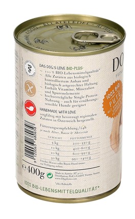 Tacchino Bio con Amaranto e Zucca per Cani - 3
