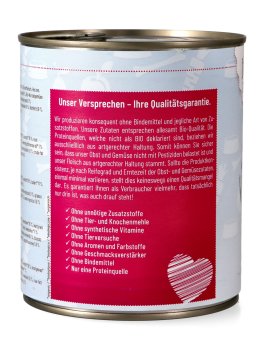 Tacchino Bio con Carote e Mirtillo Rosso Senza Cereali per Cani - 4