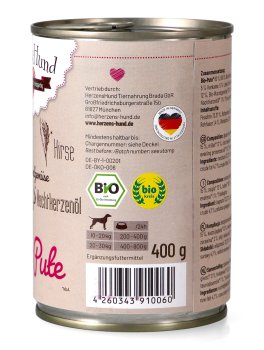 Tacchino Bio con Verdure per Cani - 2