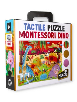 Tactile Puzzle Montessori Dino - 1