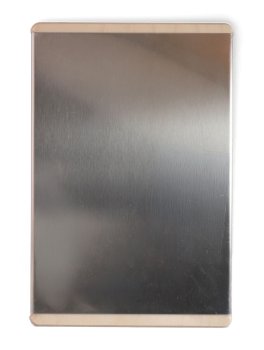 Tagliere Rettangolare in Acciaio con Base in Betulla "Calder" - 3