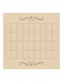 Tappetino per Tarocchi in Velluto - Grand Tableau Lenormand - 1