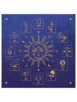Tappetino per Tarocchi in Velluto - Zodiac - 1