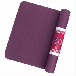 Tappetino per Yoga in TPE Alta Densità - Viola/Antracite