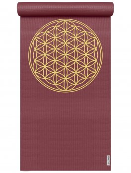 Tappetino Yogimat Basic - Flower of Life - Bordeaux - 1