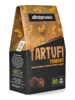 Tartufi Fondenti agli Anacardi Bio - Praline Artigianali al Cioccolato Fondente - 3