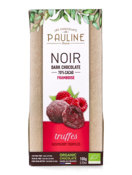 Tartufini Cacao e Lamponi Bio - Noir Dark Chocolate - 2