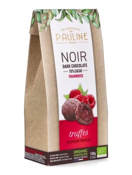 Tartufini Cacao e Lamponi Bio - Noir Dark Chocolate - 1