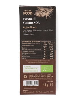 Tavoletta con Pasta di Cacao 80% - 2