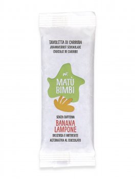 Tavoletta di Carruba, Banana e Lampone Bio - 1