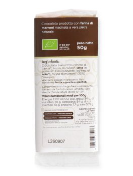 Tavoletta di Cioccolato Bianco alla Farina di Marroni Bio - 2