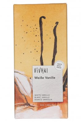 Tavoletta di Cioccolato Bianco alla Vaniglia Bio - 1