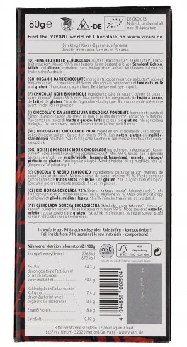 Tavoletta di Cioccolato Extra Fondente Bio - 2