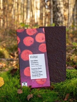 Tavoletta di Cioccolato Fondente 70% Cacao con Mirtilli Rossi Bio - 3