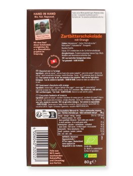 Tavoletta di Cioccolato Fondente Arancia Bio - 2