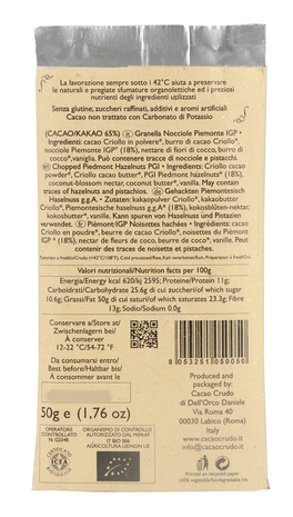 Tavoletta di Cioccolato Fondente Bio - Aromi - 2