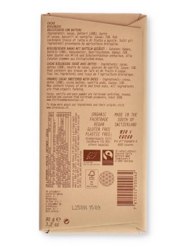 Tavoletta di Cioccolato Fondente con Cacao Biologico e Datteri - 2