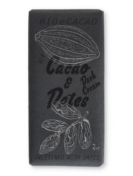 Tavoletta di Cioccolato Fondente con Cacao Biologico e Datteri - 1