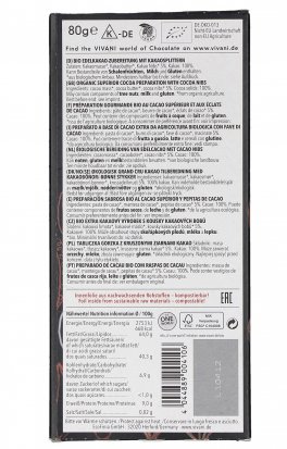 Tavoletta di Cioccolato Fondente Extra 100% con Fave di Cacao - 2